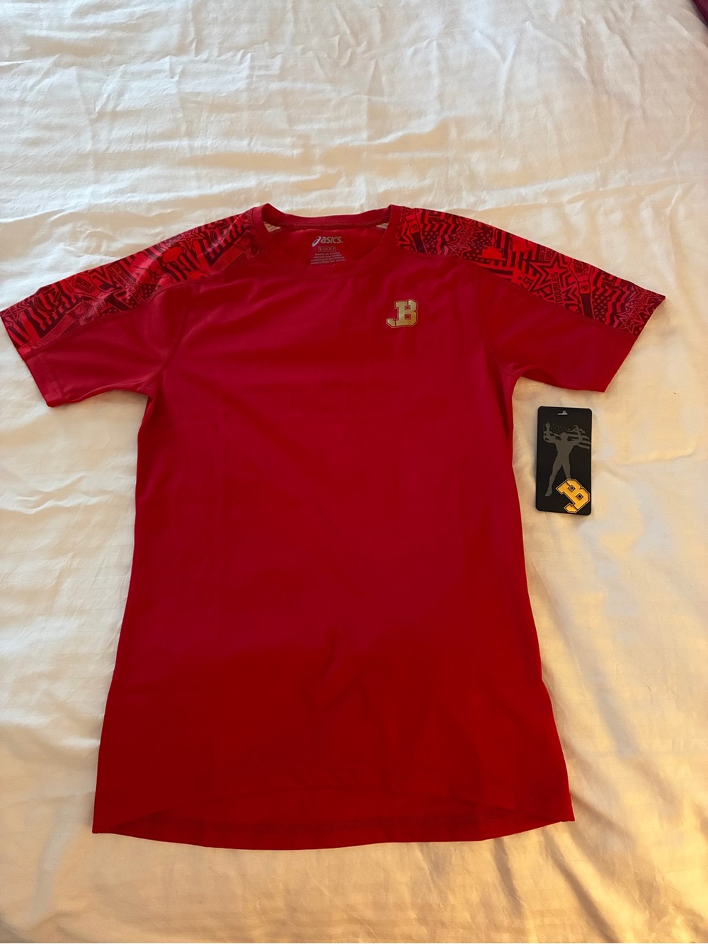 Boys S Red Short Sleeve Performance Shirt Inspired by Jordan Burroughs